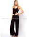 Black Jumpsuit with Knot Front